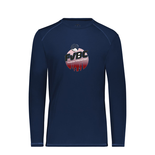[6845.065.S-LOGO1] Men's SoftTouch Long Sleeve (Adult S, Navy, Logo 1)