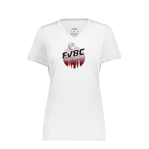 [6844.005.XS-LOGO1] Women's SoftTouch Short Sleeve (Female Adult XS, White, Logo 1)