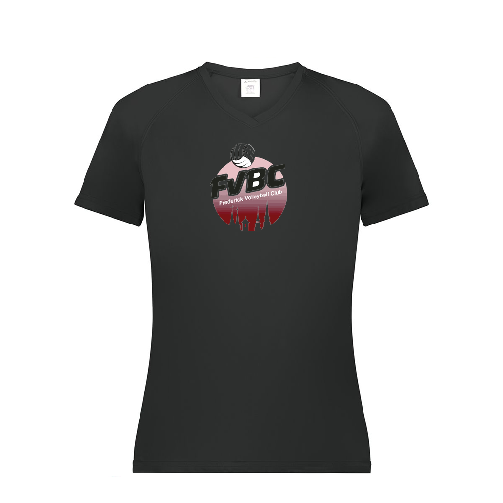 Ladies Smooth Sport V-Neck T-Shirt