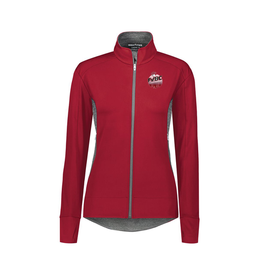 [371263.H72.S-LOGO1] Girls FreeForm Jacket (Female Youth S, Red, Logo 1)
