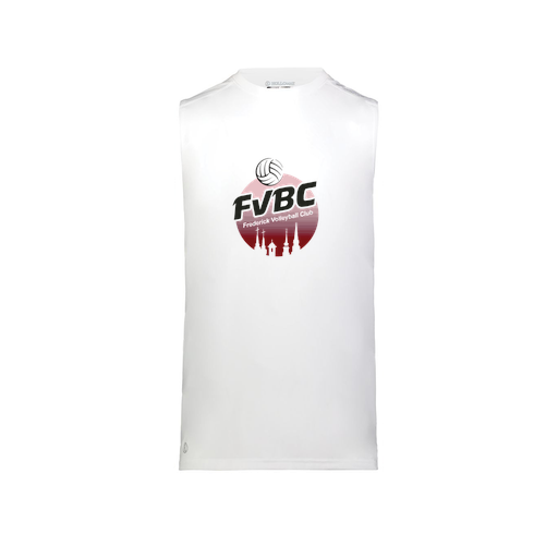 [222593.005.S-LOGO1] Men's CoolDry TankTop (Adult S, White, Logo 1)