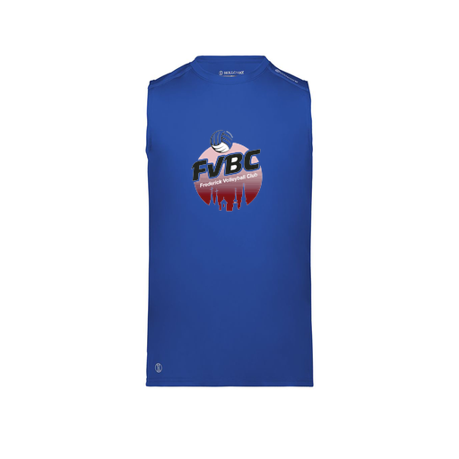 [222593.060.S-LOGO1] Men's CoolDry TankTop (Adult S, Royal, Logo 1)
