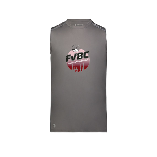 [222593.98D.S-LOGO1] Men's CoolDry TankTop (Adult S, Gray, Logo 1)