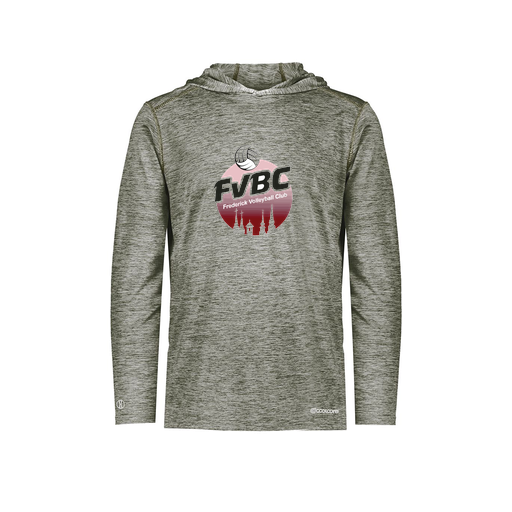 [FOLHCGGY-AS-LOGO1] Men's Charge Hoodie (Adult S, Gray, Logo 1)