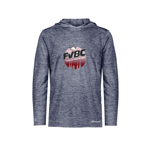 [FOLHCGNV-YS-LOGO1] Decker Youth Charge Hoodie (Youth S, Navy, Logo 1)