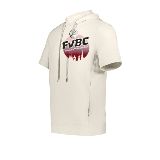 [222605-WHT-YS-LOGO1] YOUTH VENTURA SOFT KNIT SHORT SLEEVE HOODIE (Youth S, White, Logo 1)