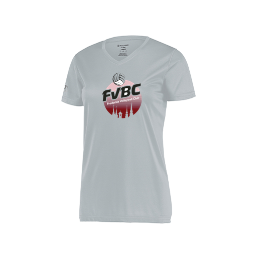 [222820.099.S-LOGO1] Ladies Movement Dri Fit Shirt (Female Adult S, Silver, Logo 1)
